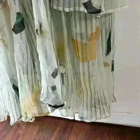 NWT Anthropologie Midi Dress Floral Tiered Size 8 - Picture 7 of 16